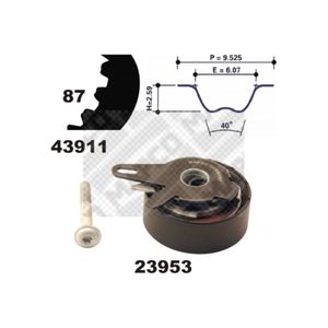 Zahnriemensatz MAPCO 23911 für Audi VW Skoda A8 D2 A6 C5 A4 B5 Avant Passat