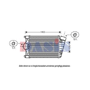 Ladeluftkühler AKS DASIS 177001N für Porsche 911