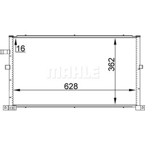 Kondensator Klimaanlage MAHLE AC 296 001S für Ford Mondeo II III Turnier