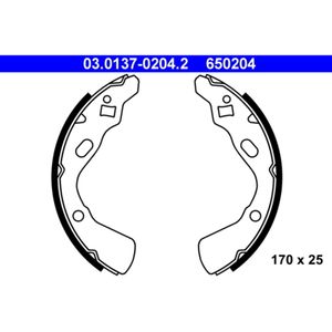 Bremsbackensatz ATE 03.0137-0204.2 für Kia Pride