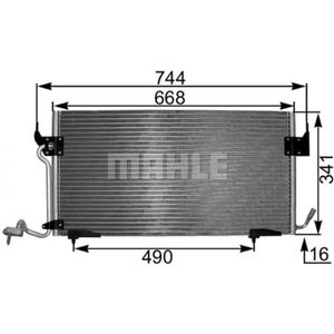 Kondensator Klimaanlage MAHLE AC 342 000S für Citroën Peugeot Partner Xsara