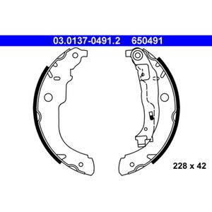 Bremsbackensatz ATE 03.0137-0491.2 für Peugeot Citroën DS 208 I 207 207/207+ Ds3