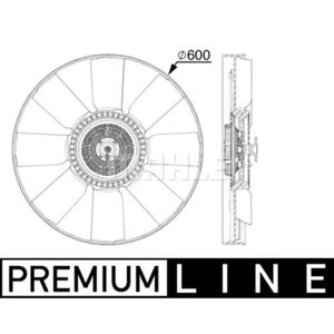 Lüfter Motorkühlung MAHLE CFF 519 000P