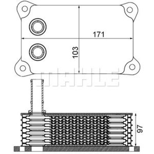 Ölkühler Motoröl MAHLE CLC 200 000S für Ford Transit