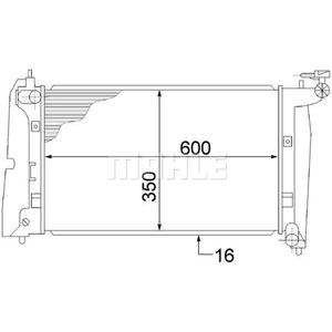 Kühler Motorkühlung MAHLE CR 1526 000S