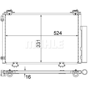 Kondensator Klimaanlage MAHLE AC 292 000S