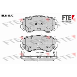 Bremsbelagsatz Scheibenbremse FTE 9010470 für Hyundai Kia Sonata V Ix20 Soul I