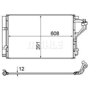 Kondensator Klimaanlage MAHLE AC 867 000S für Hyundai Kia I30 Elantra V Cee'd