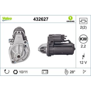 Starter VALEO 432627 für Mercedes-Benz Ssangyong Daewoo 190 124 E