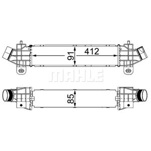 Ladeluftkühler MAHLE CI 25 000S für Ford Mondeo III Turnier