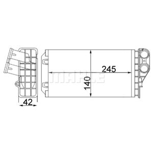 Wärmetauscher Innenraumheizung MAHLE AH 82 000S für Peugeot Citroën 307 SW
