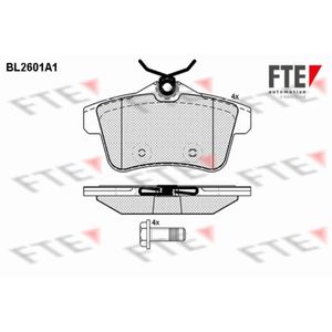 Bremsbelagsatz Scheibenbremse FTE 9010852 für Citroën Peugeot DS C4 II 508 I Ds4