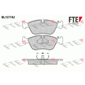 Bremsbelagsatz Scheibenbremse FTE 9010086 für Volvo 850 S70 V70 I