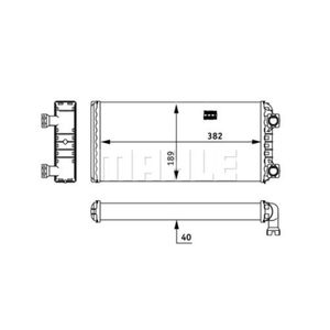 Wärmetauscher Innenraumheizung MAHLE AH 133 000P