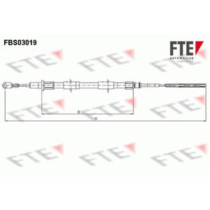 Seilzug Feststellbremse FTE 9250108 für BMW Z3 Roadster