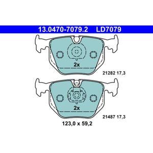 Bremsbelagsatz Scheibenbremse ATE 13.0470-7079.2 für BMW Land Rover 7er X3