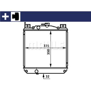 Kühler Motorkühlung MAHLE CR 655 000S