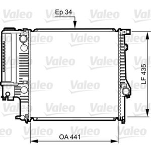 Kühler Motorkühlung VALEO 731512 für BMW 3er