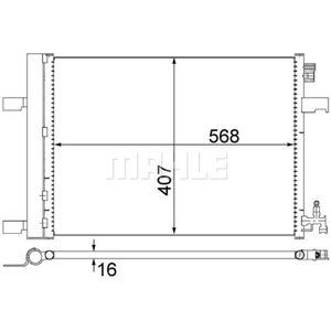 Kondensator Klimaanlage MAHLE AC 636 000S für Opel Chevrolet Astra J Caravan