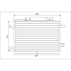 Kondensator Klimaanlage VALEO 814249 für Mercedes-Benz A