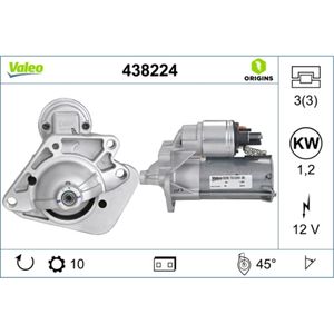 Starter VALEO 438224 für Renault Dacia Megane III Modus Grand Twingo II