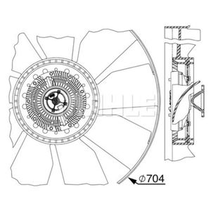 Lüfter Motorkühlung MAHLE CFF 520 000P