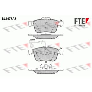 Bremsbelagsatz Scheibenbremse FTE 9010567 für Alfa Romeo 159 Brera Spider