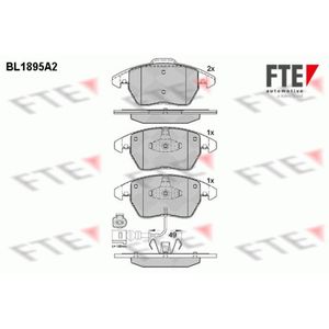 Bremsbelagsatz Scheibenbremse FTE 9010483 für VW Seat Skoda Audi Passat B7 A3