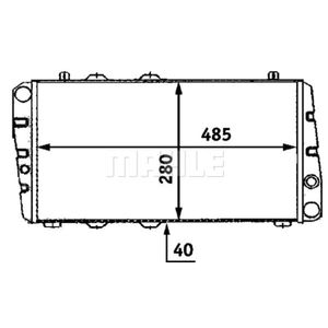 Kühler Motorkühlung MAHLE CR 453 000S für Skoda Favorit Forman Felicia I