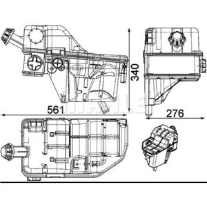 Ausgleichsbehälter Kühlmittel MAHLE CRT 33 000S