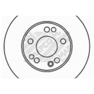 Bremsscheibe MAPCO 15797 (2 Stk.) für Mercedes-Benz E