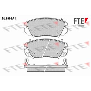 Bremsbelagsatz Scheibenbremse FTE 9010843 für Saab Opel Chevrolet Bentley 9-5