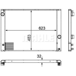 Kühler Motorkühlung MAHLE CR 917 000P für BMW 5er