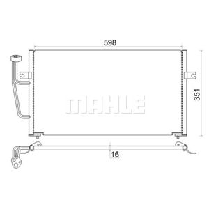 Kondensator Klimaanlage MAHLE AC 193 000S für Volvo S40 I V40