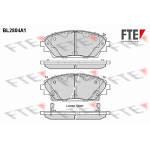 Bremsbelagsatz Scheibenbremse FTE 9010994