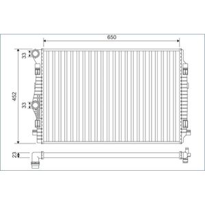 Kühler Motorkühlung VALEO 701132