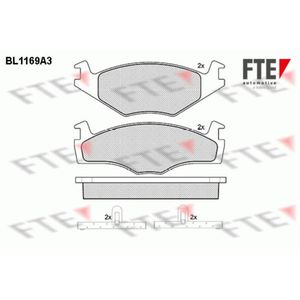 Bremsbelagsatz Scheibenbremse FTE 9010047 für VW Seat Golf I Jetta Passat B1