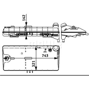 Ausgleichsbehälter Kühlmittel MAHLE CRT 50 000S