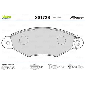 VALEO 301726 Bremsbelagsatz, Scheibenbremse