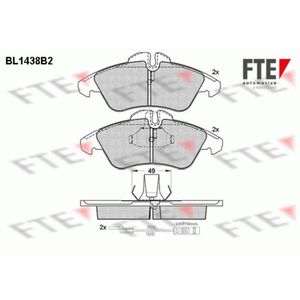 Bremsbelagsatz Scheibenbremse FTE 9010188 für Mercedes-Benz Sprinter Vito V