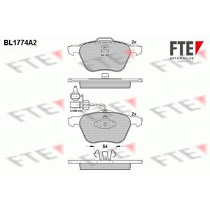 Bremsbelagsatz Scheibenbremse FTE 9010344 für VW Ford Seat Transporter T4 Sharan