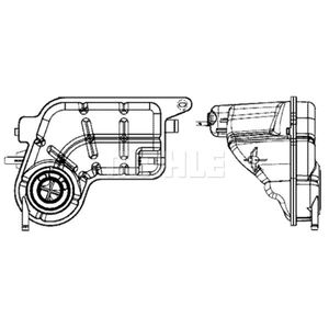 Ausgleichsbehälter Kühlmittel MAHLE CRT 81 001S für Audi A6 C6 Avant