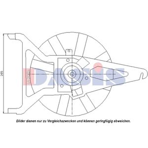 Lüfter Motorkühlung AKS DASIS 068025N für Citroën Peugeot Saxo 106 II