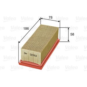 Luftfilter VALEO 585064 für Renault Kangoo Twingo I Clio II Rapid