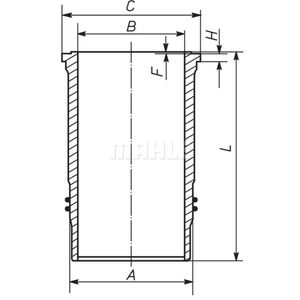 Zylinderlaufbuchse MAHLE 037 LW 00104 001