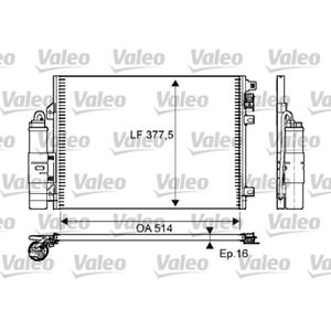 Kondensator Klimaanlage VALEO 814051 für Renault Dacia Clio II Thalia I Logan