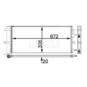 Kondensator Klimaanlage MAHLE AC 28 000P für Ford S-Max Galaxy III