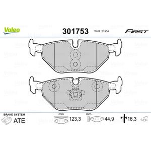 VALEO 301753 Bremsbelagsatz, Scheibenbremse