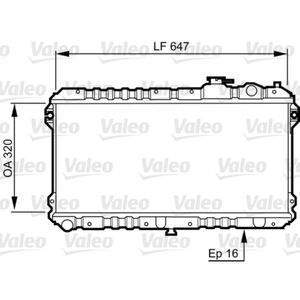 Kühler Motorkühlung VALEO 731437