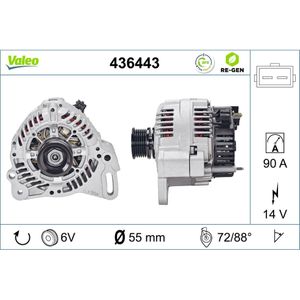 Generator VALEO 436443 für Seat VW Ibiza IV SC Passat B3/B4 Transporter T4 Vento